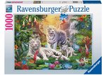 Ravensburger - 1000 Piece - White Tiger Family-1000-The Games Shop