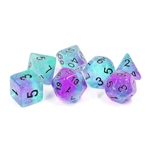 Sirius Dice - Polyhedral Set (7) - Peacock Glowworm-accessories-The Games Shop