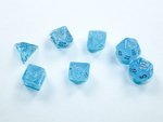 Chessex - Mini Polyhedral Set (7) - Luminary Sky/Silver-gaming-The Games Shop