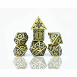 Sirius Dice - Polyhedral Set (7) - Illusory Metal - Gold-accessories-The Games Shop
