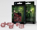 Q Workshop Dice - Elvish Transluscent & Red Dice Set (Set 7)-gaming-The Games Shop
