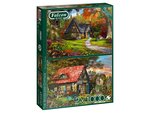 Falcon - 2 x 1000 Piece - Woodland Cottage-jigsaws-The Games Shop
