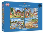 Gibson - 4 x 500 Piece - Wish You Were Here-jigsaws-The Games Shop