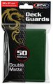 Standard Card Sleeves - BCW - 50 Matte Green-trading card games-The Games Shop