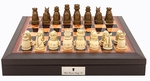 Chess Set - Medieval Resin on PU Leather Edge Board-chess-The Games Shop