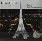 3D Crystal Puzzle - Black Eiffel Tower-jigsaws-The Games Shop