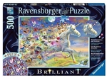 Ravensburger - 500 Piece Brilliant Jewel - Unicorn and Butterflies-jigsaws-The Games Shop