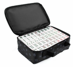 Mahjong  - Classic set with Black tiles in Travel Case-traditional-The Games Shop