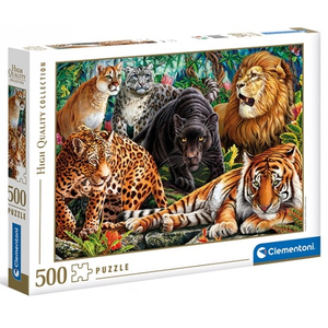 Clementoni - 500 Piece - Wild Cats