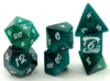 Level up Dice - Polyhedral Set (7) - Stormy Waters Teal Cat's Eye-accessories-The Games Shop