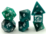 Level up Dice - Polyhedral Set (7) - Stormy Waters Teal Cat's Eye