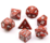 Level up Dice - Polyhedral Set (7) - Shiitake Red Granite