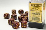 CHESSEX DICE - 16MM D6 (12) SPECKLED MERCURY-board games-The Games Shop
