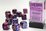 CHESSEX DICE - 16MM D6 (12) GEMINI BLUE-PURPLE/GOLD