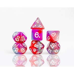 Sirius Dice - Polyhedral Set (7) - Dragonfruit