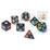 Sirius Dice - Polyhedral Set (7) - Rainbow Transparent Layered Resin