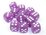 CHESSEX DICE - 16MM D6 (12) FROSTED PURPLE/WHITE