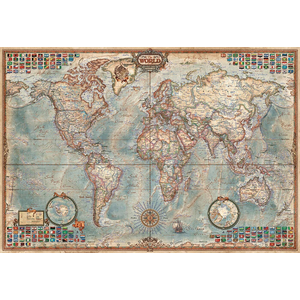 EDUCA - 1000 PIECE - MINIATURE POLITICAL MAP OF THE WORLD