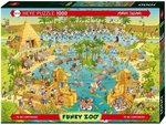 Heye - 1000 piece Funky Zoo - Nile Habitat-jigsaws-The Games Shop