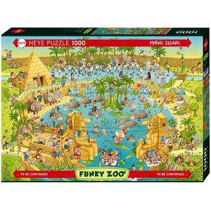 Heye - 1000 piece Funky Zoo - Nile Habitat