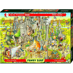 Heye - 1000 piece Funky Zoo - Jurassic Habitat