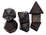 Level up Dice - Polyhedral Set (7) - Gold Ionised Obsidian Chip