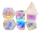 Level up Dice - Polyhedral Set (7) - Cathedral Raised Holographic