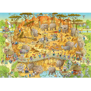 Heye - 1000 piece Funky Zoo - African Habitat