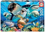 Educa - 500 Piece - Underwater Selfies-jigsaws-The Games Shop