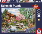Schmidt - 1000 Piece - House on Lake-jigsaws-The Games Shop