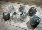 Chessex Dice Set - Polyhedral Set (7) - Borealis Light Smoke/Silver Luminary-gaming-The Games Shop