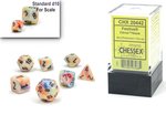 Chessex - Mini Polyhedral Set (7) - Festive Circus/Black-gaming-The Games Shop