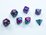 Chessex - Mini Polyhedral Set (7) - Gemini Purple-Teal/Gold