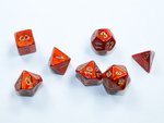 Chessex - Mini Polyhedral Set (7) - Scarab Scarlet/Gold-gaming-The Games Shop