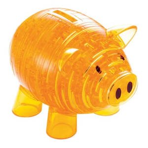 3D Crystal Puzzle - Gold Piggy Bank