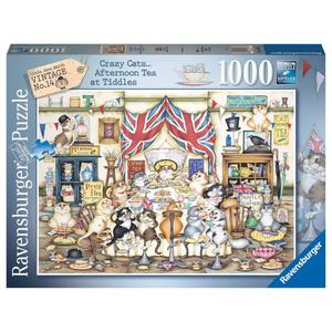 Ravensburger - 1000 Piece - Crazy Cats Afternoon Tea Tiddles