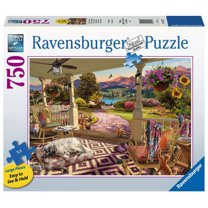 Ravensburger - 750 Piece Large Format - Cozy Front Porch