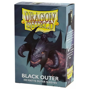 Dragon Shield Sleeves - 100 Matte - Black Outer