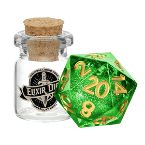 MDG Dice - Resin D20 Elixir Liquid Core - Aegis of Hope