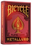 Bicycle - Single Deck MetalLuxe Red-card & dice games-The Games Shop