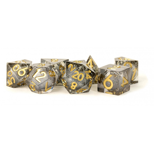 MDG Dice - Elixir Liquid Core Polyhedral Set - Vanishing Oil