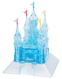 3D Crystal Puzzle - Grand Castle Dark Blue-jigsaws-The Games Shop