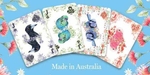 Popcorn Blue - Australian Birds and Flowers Playing Cards -card & dice games-The Games Shop