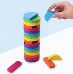 Round Tower Tumbling Tower Blocks-board games-The Games Shop