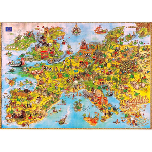 Heye 4000 piece Degano United Dragons of Europe Jigsaws 2000