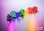 Chessex - Polyhedral Set (7) - Translucent Prism GM & Beginner Player-gaming-The Games Shop