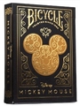 Bicycle - Single Deck Disney Mickey Black & Gold-card & dice games-The Games Shop