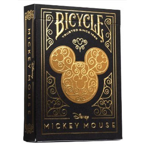 Bicycle - Single Deck Disney Mickey Black & Gold