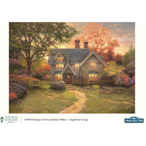 Harlington - 1000 Piece - Kinkade Gingerbread Cottage