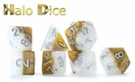 Dice - Halfsies Polyhedral Set (7) - Halo-gaming-The Games Shop